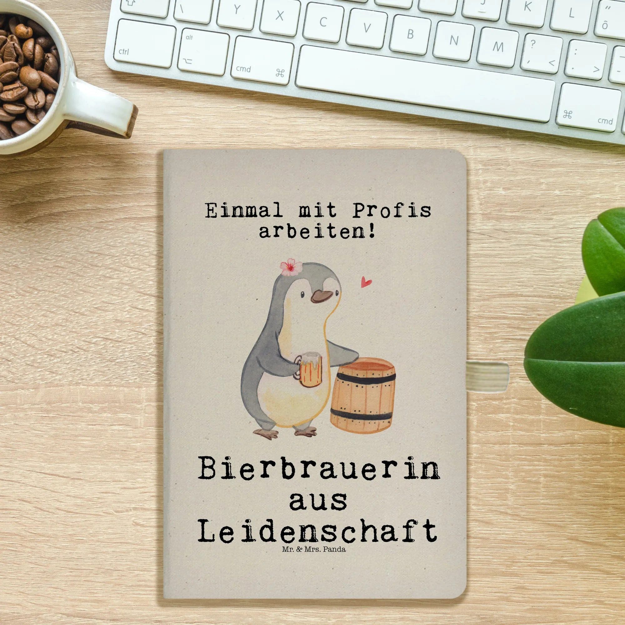 Thumbnail - Mr. & Mrs. Panda Notizbuch Bierbrauerin Leidenschaft - Transparent - Geschenk, A5 Notizbuch Gesc Mr. & Mrs. Panda, Kreat...