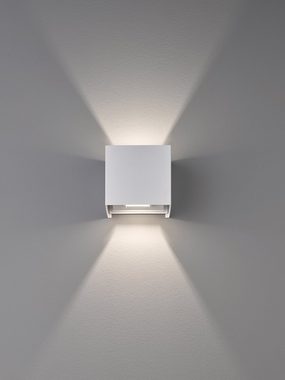 FISCHER & HONSEL LED Wandleuchte Wall, Ein-/Ausschalter, LED fest integriert, Warmweiß