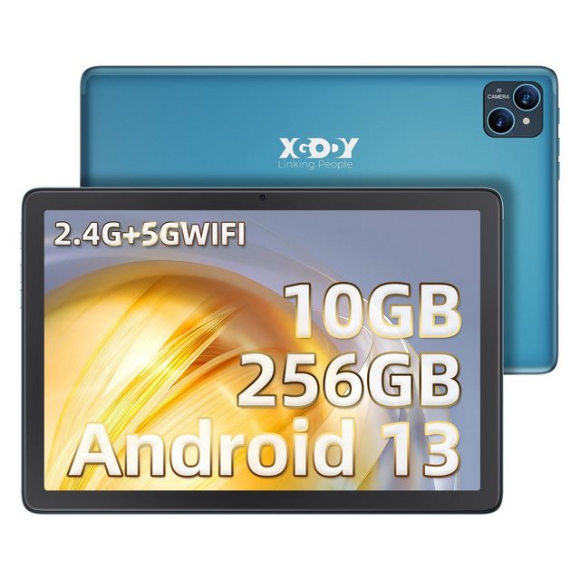 XGODY TAB M10, 10 RAM+256 ROM,Mit Tastatur Tablet (10,1