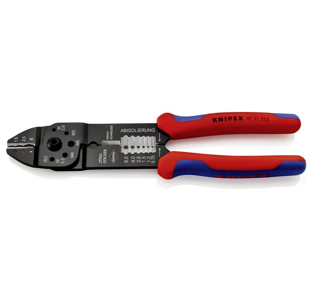 Thumbnail - Knipex Crimpzange Knipex 97 21 215 Crimpzange Isolierte Kabelschuhe, Isolierte Steckve