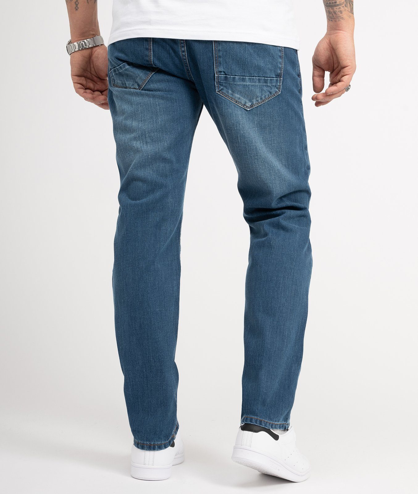 Jeans Herren Straight-Jeans Comfort Indumentum Fit IC-701