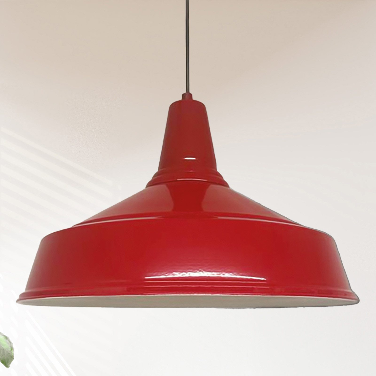 Bamyum Pendelleuchte Pendelleuchte Retro Metall Ø41cm, Retro Hängelampe, ohne Leuchtmittel