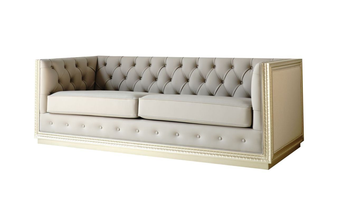 JVmoebel 3-Sitzer Chesterfield designer 3 Made Wohnzimmer Sofa Sitzer, in Europe Barock Sofa