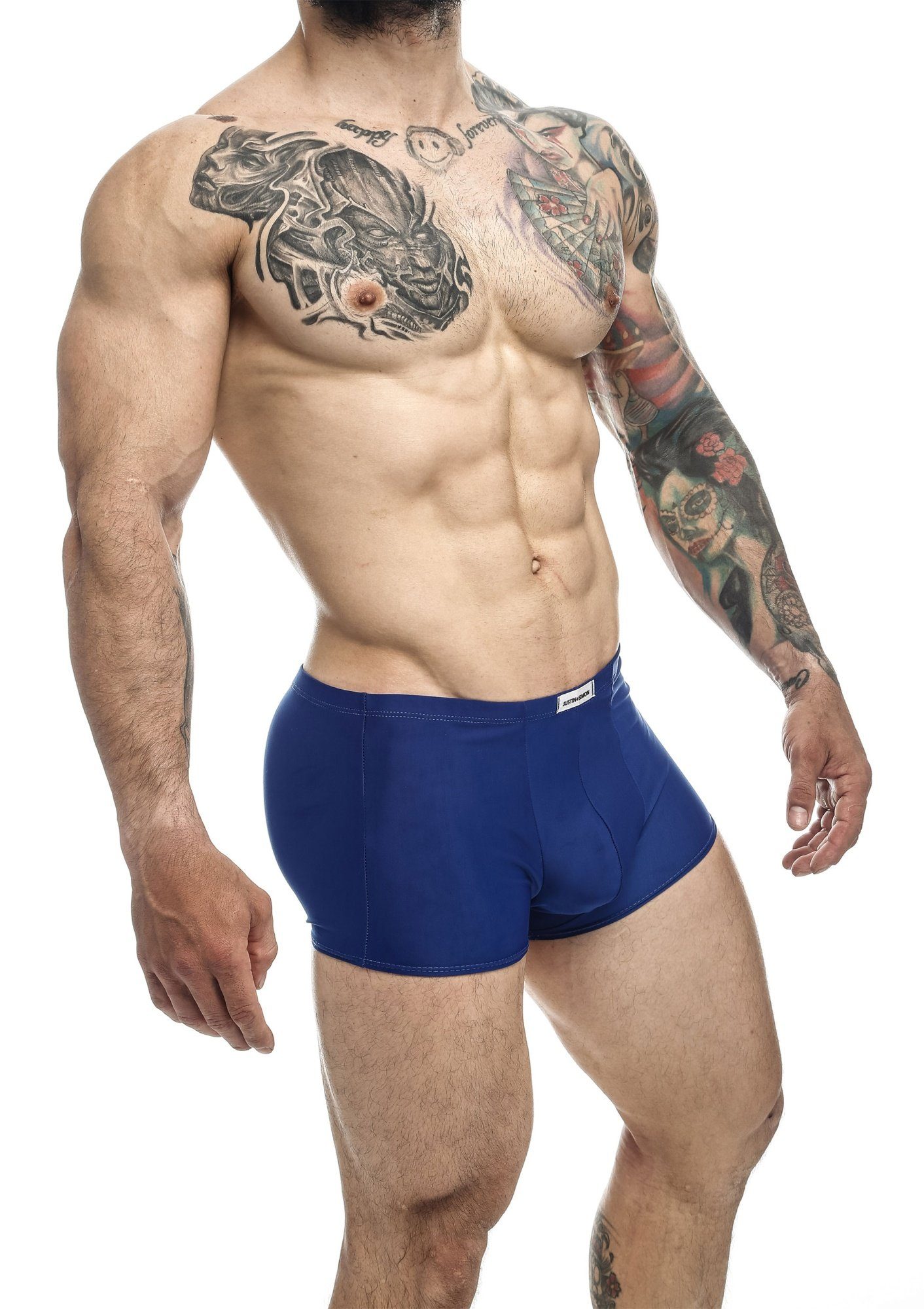 Justin + Simon Boxershorts Classic Boxer - navy blau (1-St) chlorbeständig