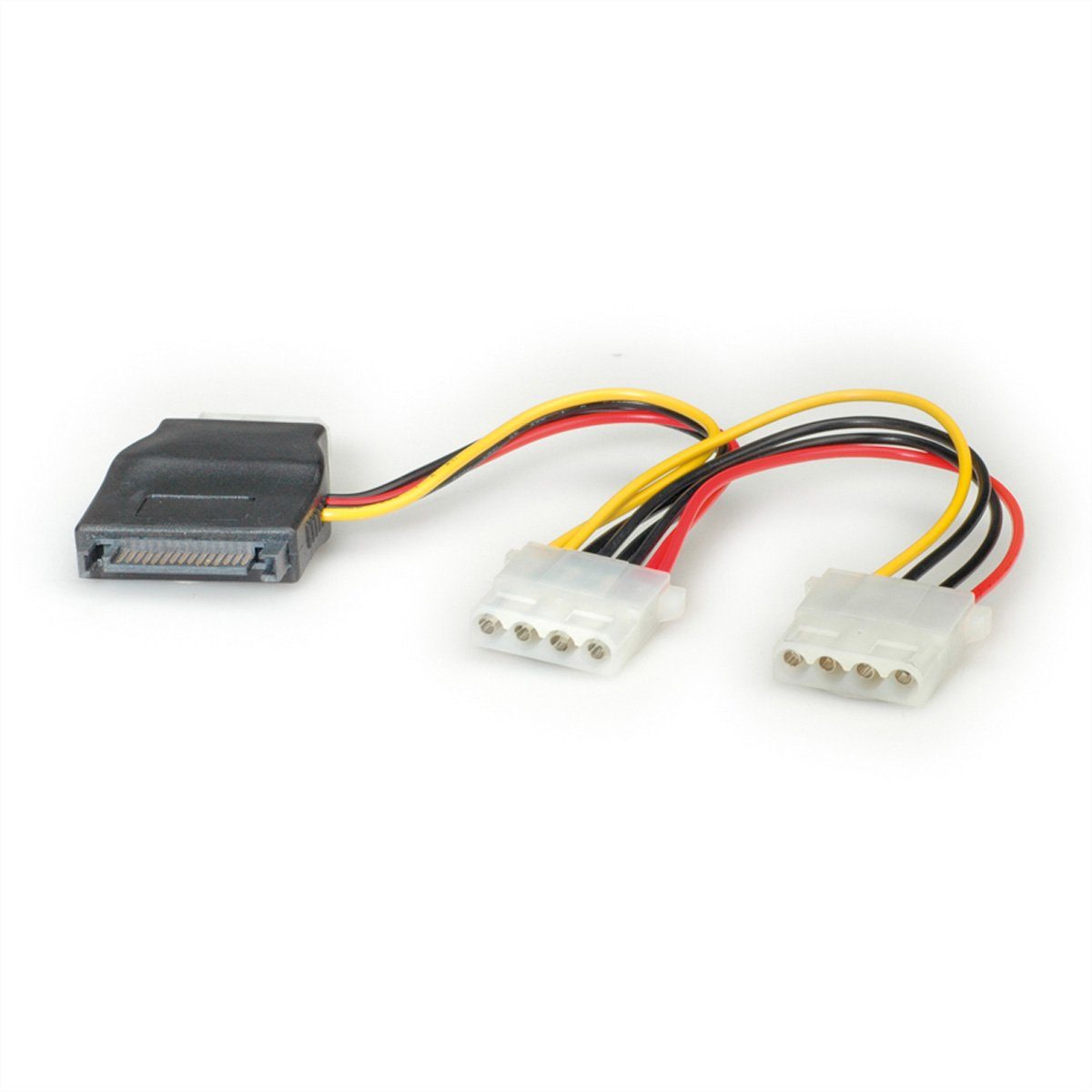 Y-Adapterkabel SATA / 3x 4 pol. HDD Computer-Kabel