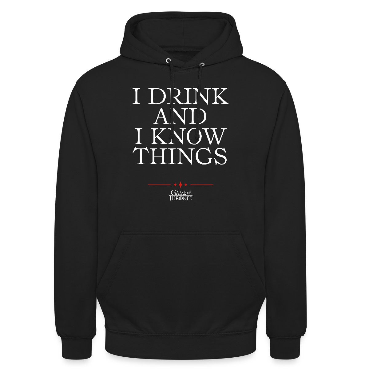 Spreadshirt Hoodie Game Of Thrones Tyrion I Drink And I Know Things Unisex Hoodie (1-tlg)