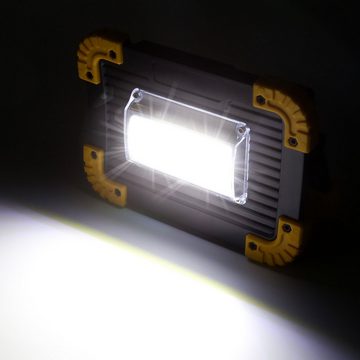 Randaco LED Baustrahler 2x30W LED Akku Fluter Lamp Baustrahler Außenlampe Kaltweiß