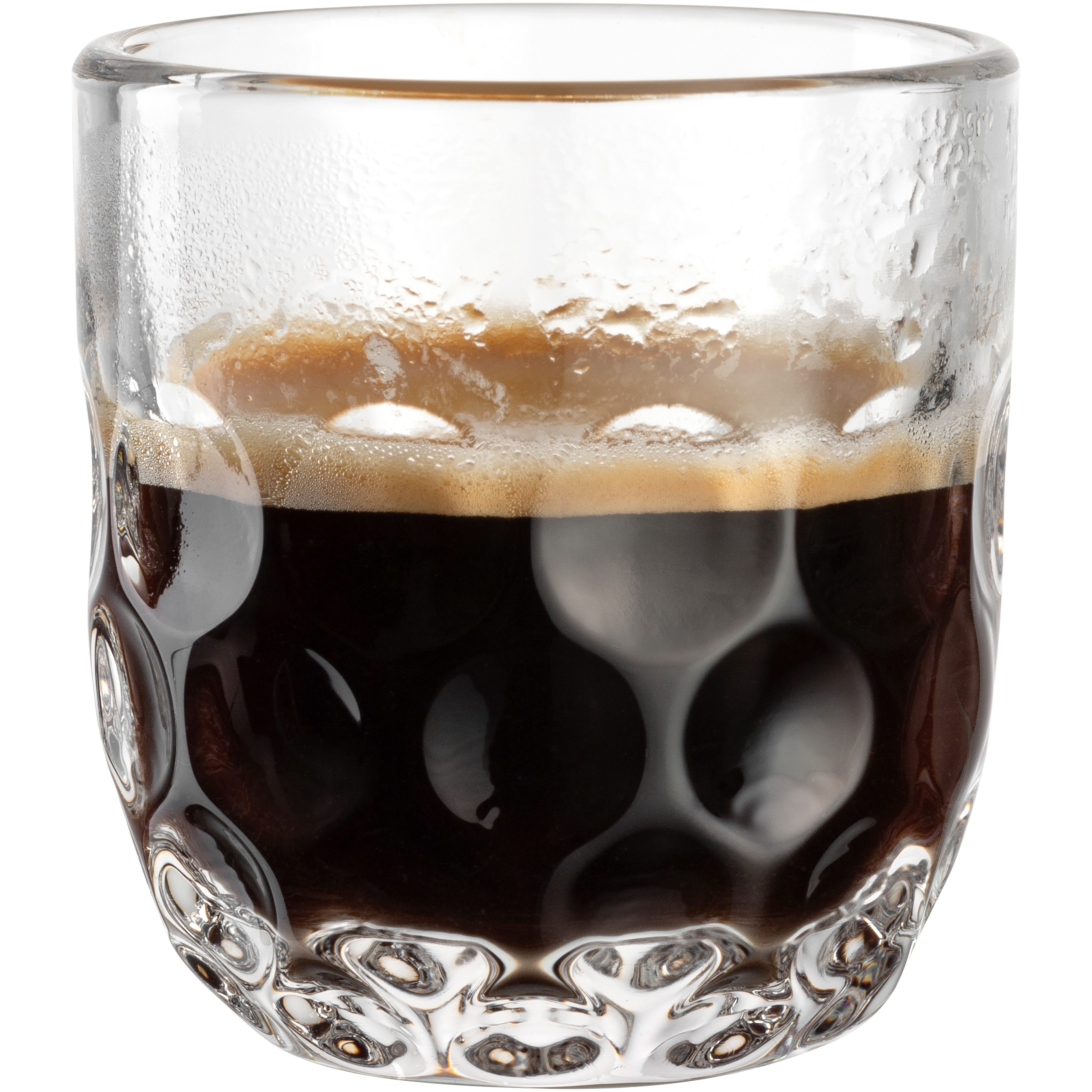 LEONARDO Espressoglas GOCCE, 90 ml, 6er-Set, 6-tlg., Glas, 1. Variante, mit Tropfenrelief