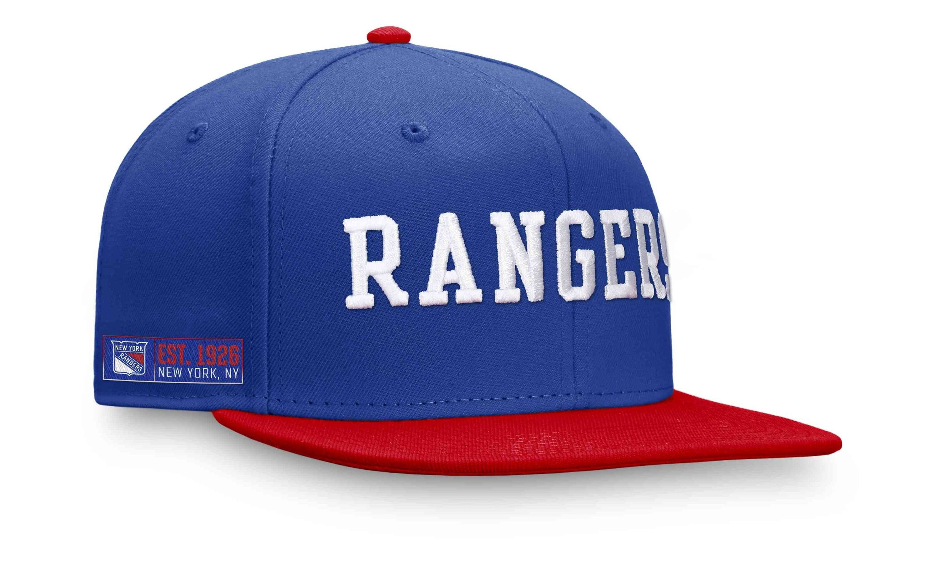 Fanatics Snapback Cap Rangers Iconic NHL Color York Blocked New