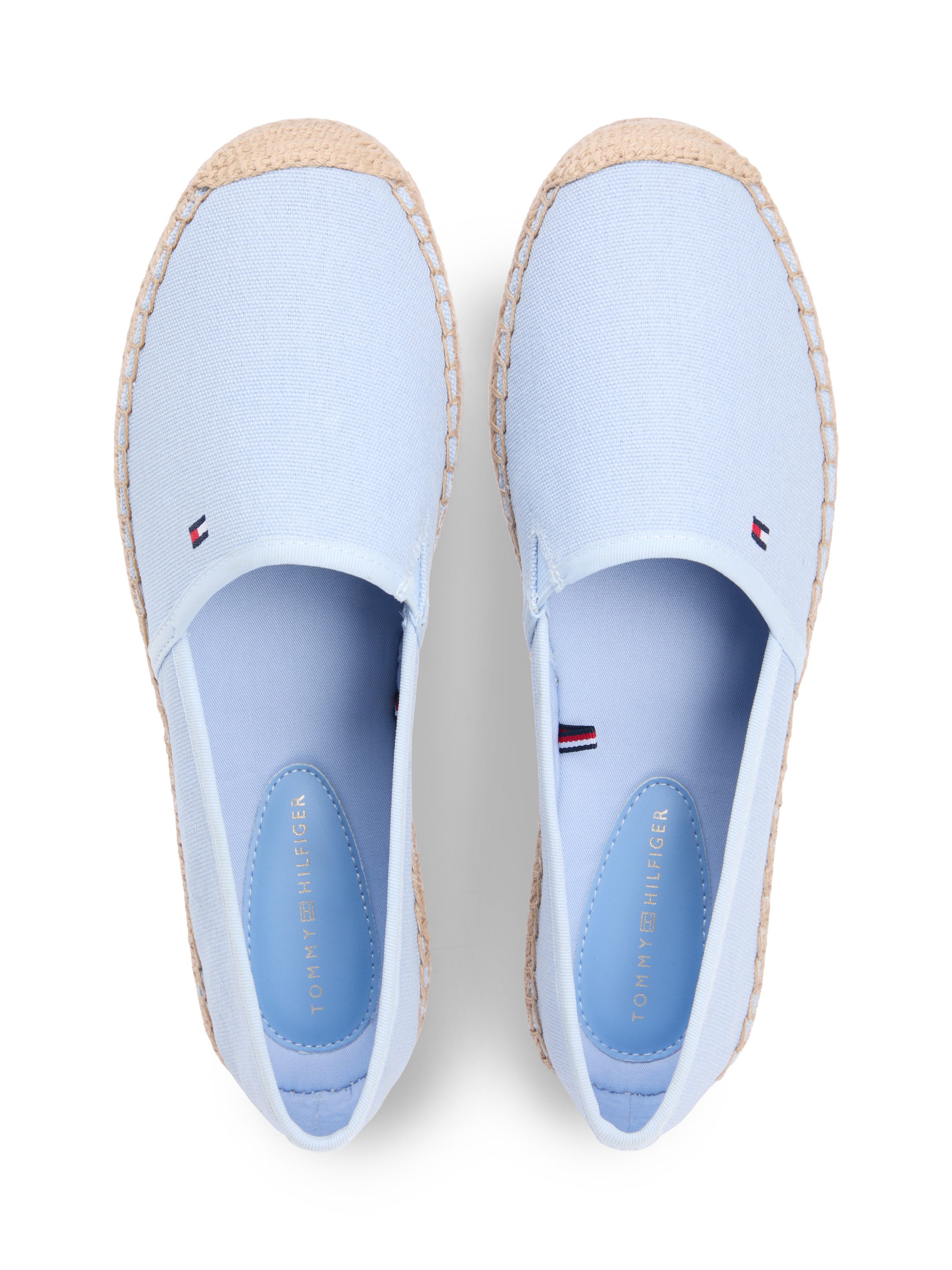 Tommy Hilfiger FLAG CANVAS ESPADRILLE Espadrille,Slipper, Flats, Bequemschuh, Jutebezug und Ziernähten, schmale Form