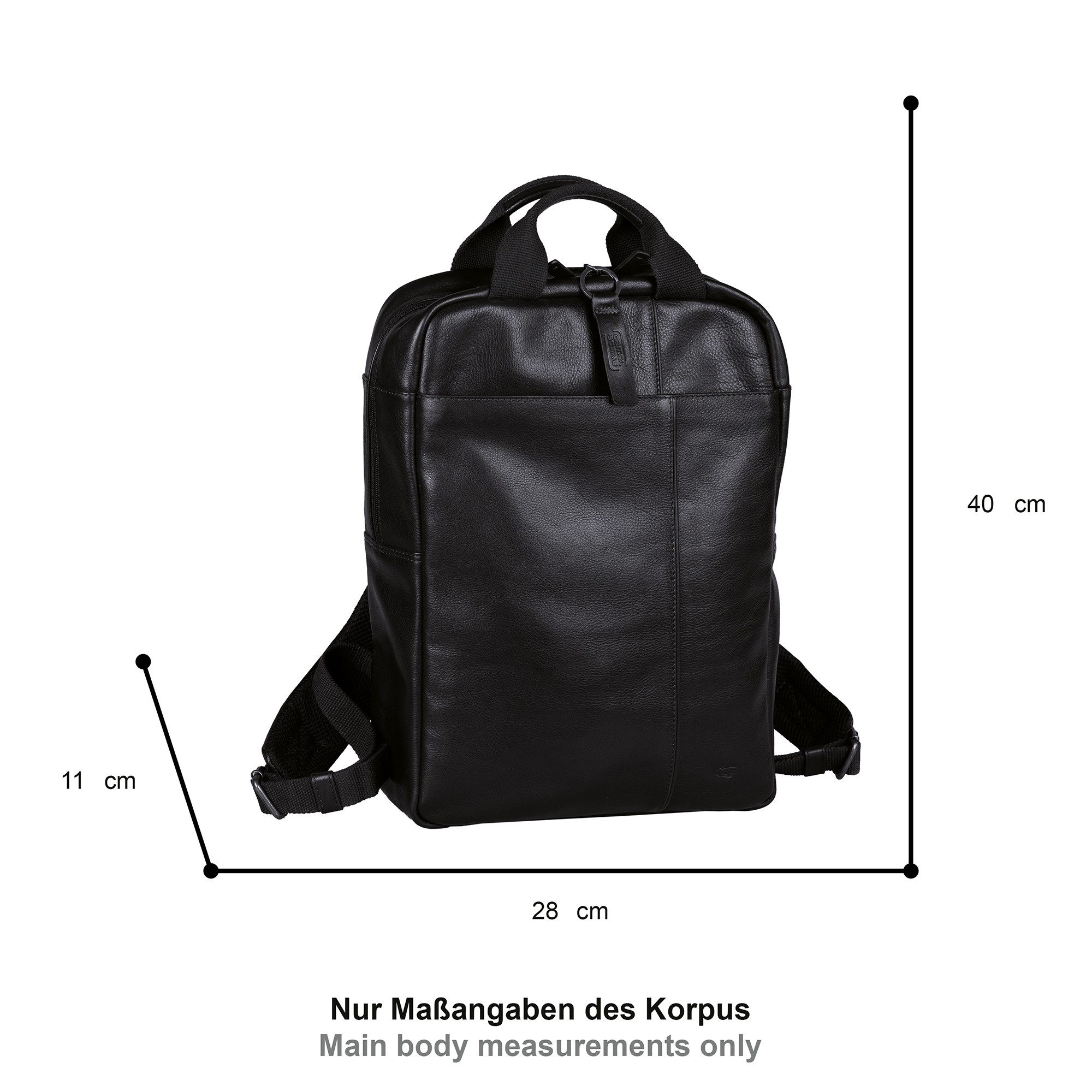 camel active Rucksack Pine, aus pflanzlich gegerbtem Rindsleder im kernigen günstig online kaufen