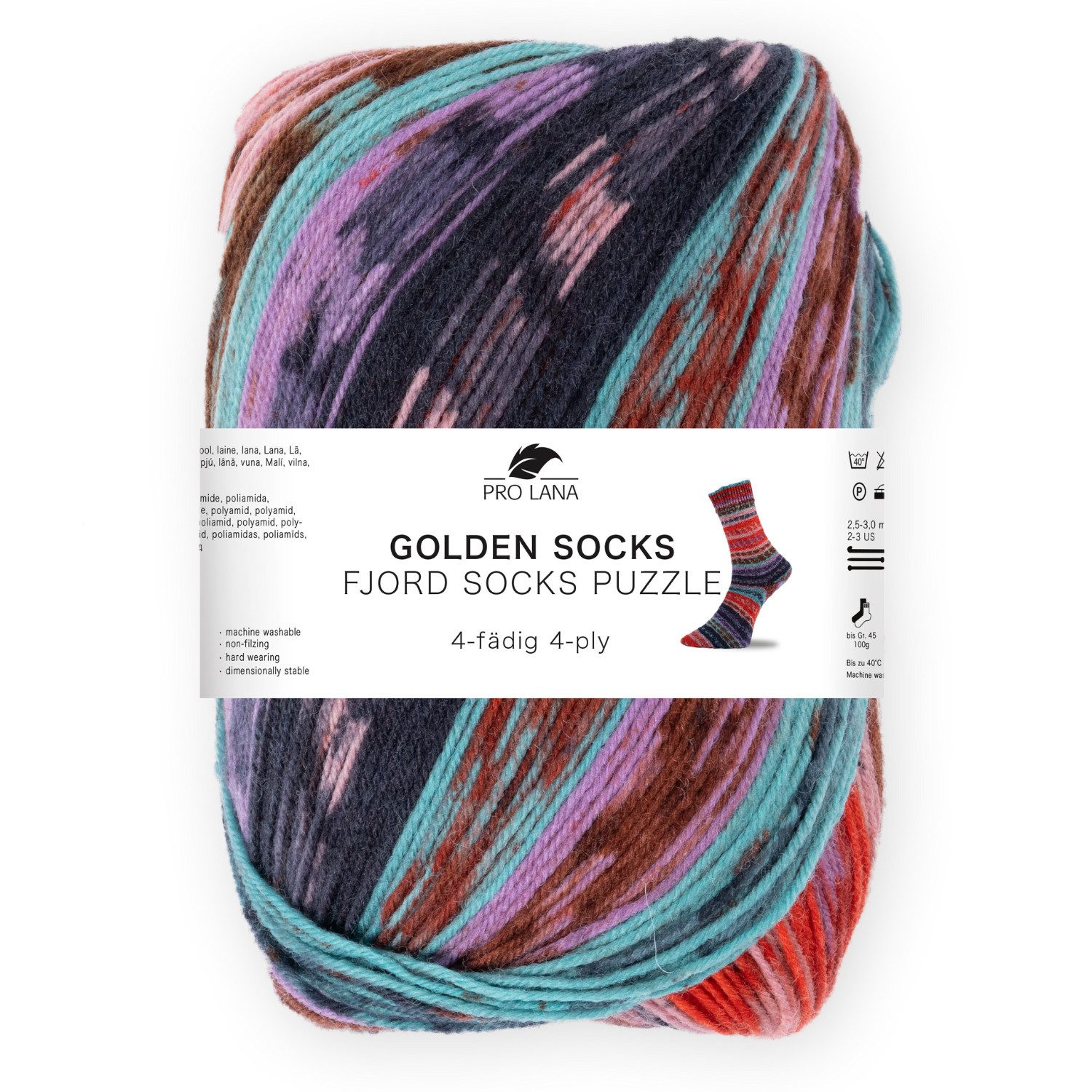 Pro Lana Fjord Socks PUZZLE Sockenwolle Häkelwolle, 420 m (Stricken wird zu günstig online kaufen