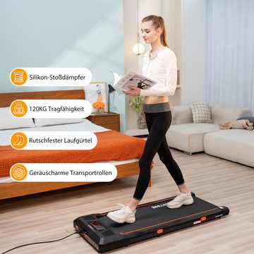 CITYSPORTS Laufband Likesporting 550W Treadmill mit Bluetooth für Zuhause und im Büro (Mit Schmiermittel, Toolkit), 1-6km/h Walking/jogging Pad mit LED-Anzeige und Fernbedienung