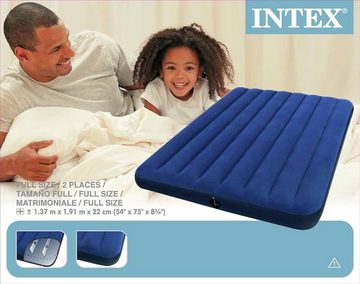 Intex Luftmatratze DOWNY BLUE, 137 x 191 x 22 cm