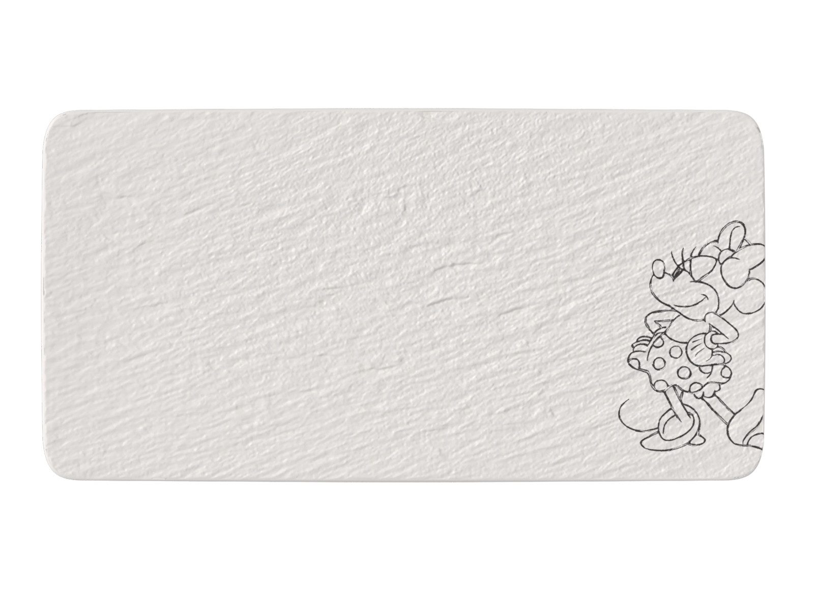 Villeroy & Boch Servierplatte Manufacture Rock blanc - Mickey Mouse Servierplatte 35x18cm, Premium Porcelain, (Servierplatten)