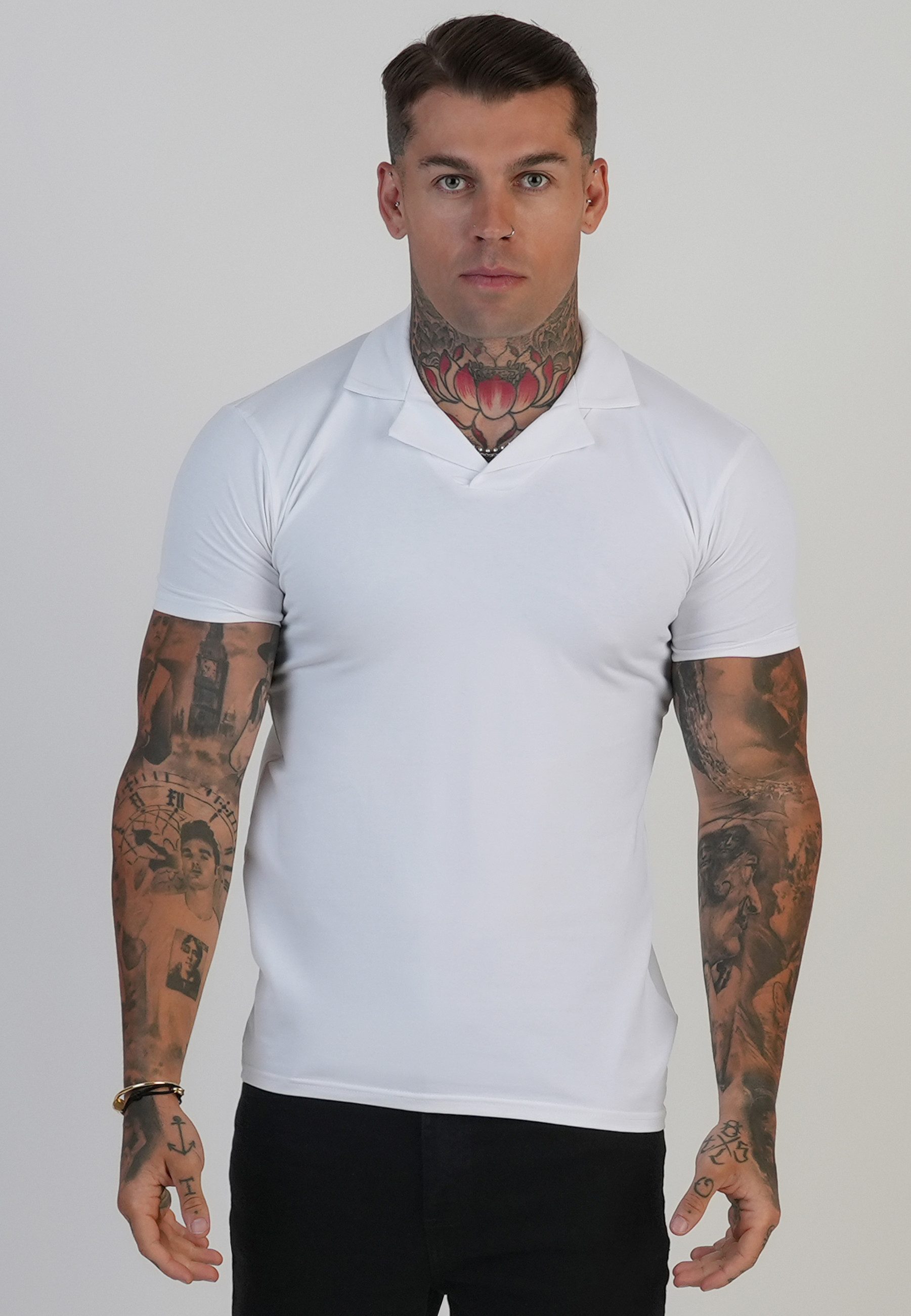 Siksilk T-Shirt SikSilk Herren Revere Polo T-Shirt