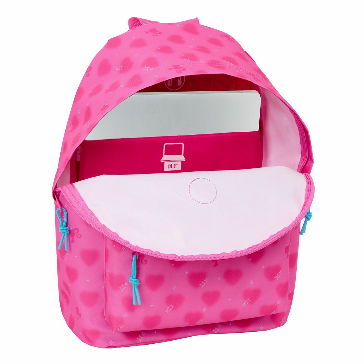 Barbie Kinderrucksack 16 L Rucksack Kinderrucksack Freizeitrucksack Barbie barbie Rosa