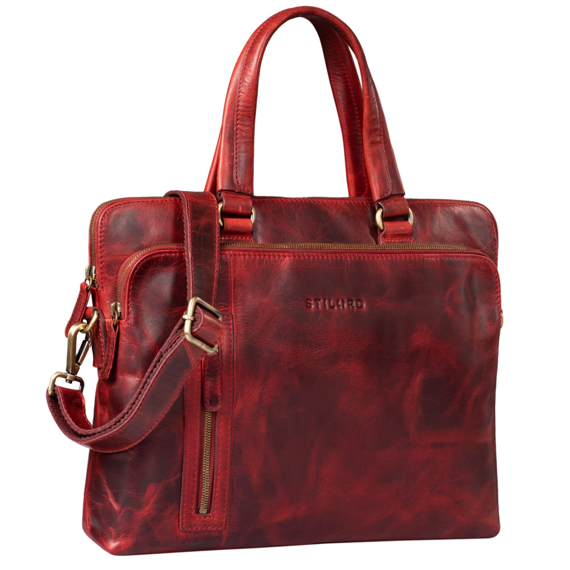 STILORD Handtasche "Lory" Aktentasche Damen Leder