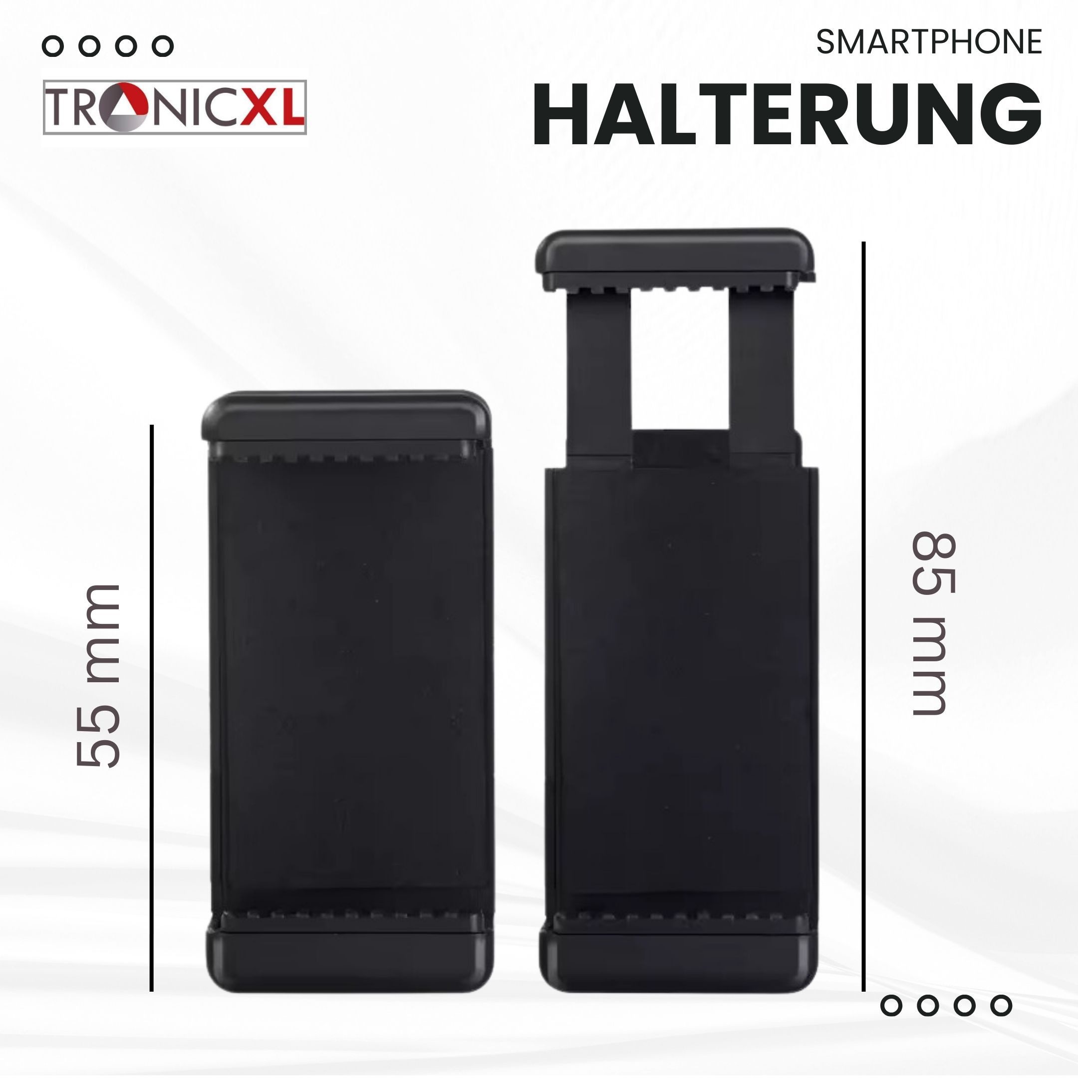 TronicXL Universal Handy Halterung Stativ Adapter Aufsatz für Smartphone iPhone Kamerastativ – Bild 4 von 5