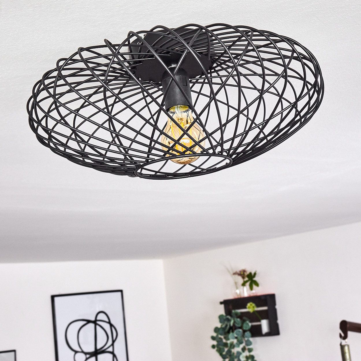 hofstein Deckenleuchte »Pieris« Deckenlampe aus Metall günstig online kaufen