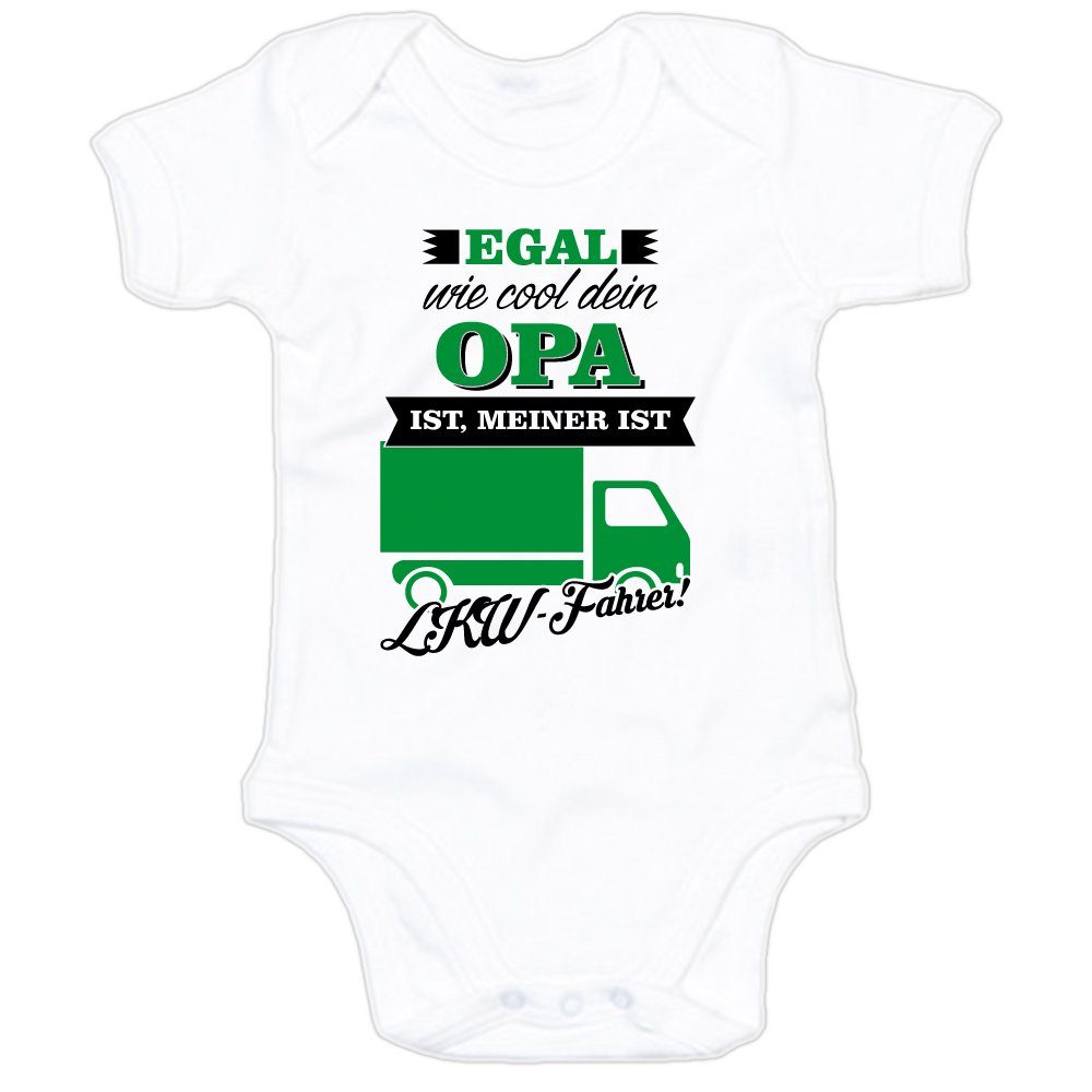 Kurzarmbody Egal wie cool dein Opa ist, meiner ist LKW-Fahrer!