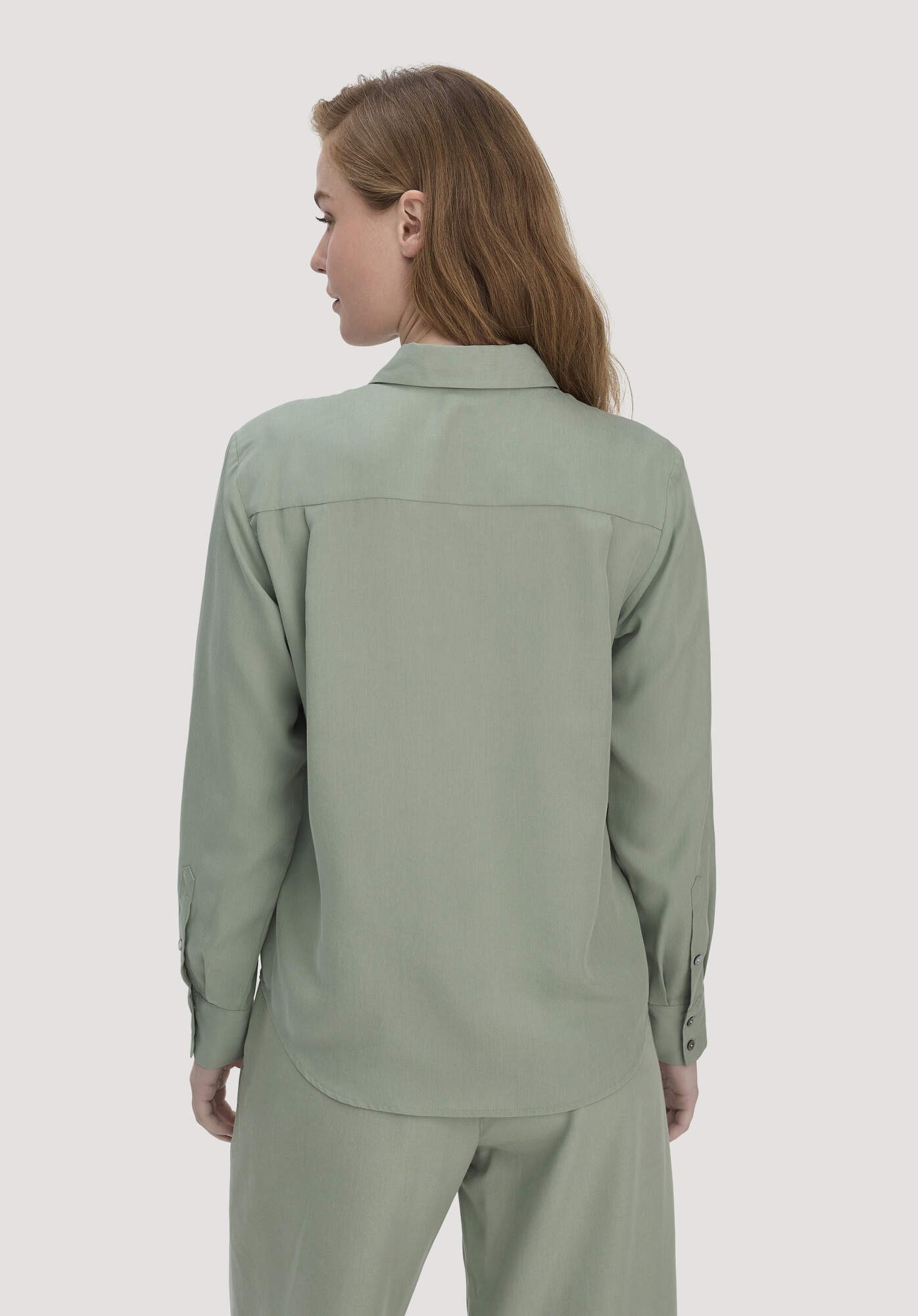 Hessnatur Klassische Bluse Relaxed aus TENCEL™ Lyocell (1-tlg)