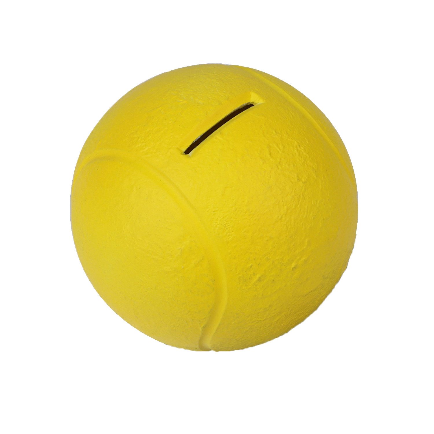 HMF Spardose Kinder Spardose Tennisball mit Schlüssel, (1-tlg), Durchmesser 10 cm, Gelb