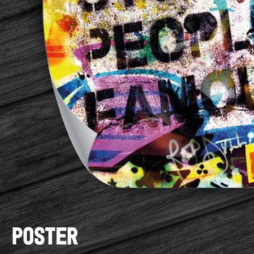 ArtMind XXL-Wandbild Stupid people, Premium Wandbilder als Poster & gerahmte Leinwand in 4 Größen, Wall Art, Bild, Canva
