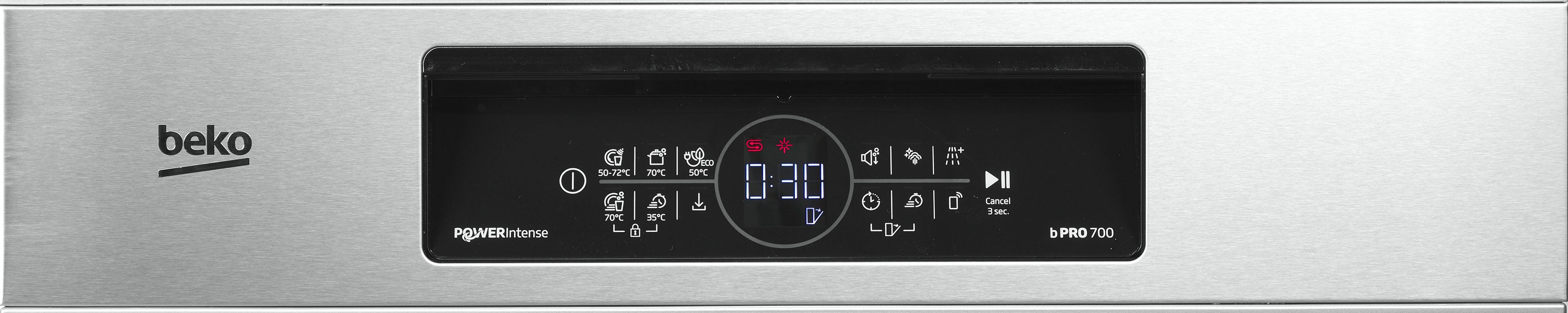 BEKO teilintegrierbarer Geschirrspüler BDSN36462XP, 8,5 l, 14 Maßgedecke, Sehr geräuscharm mit einer Lautstärke von bis zu 38 dB – Bild 5 von 5
