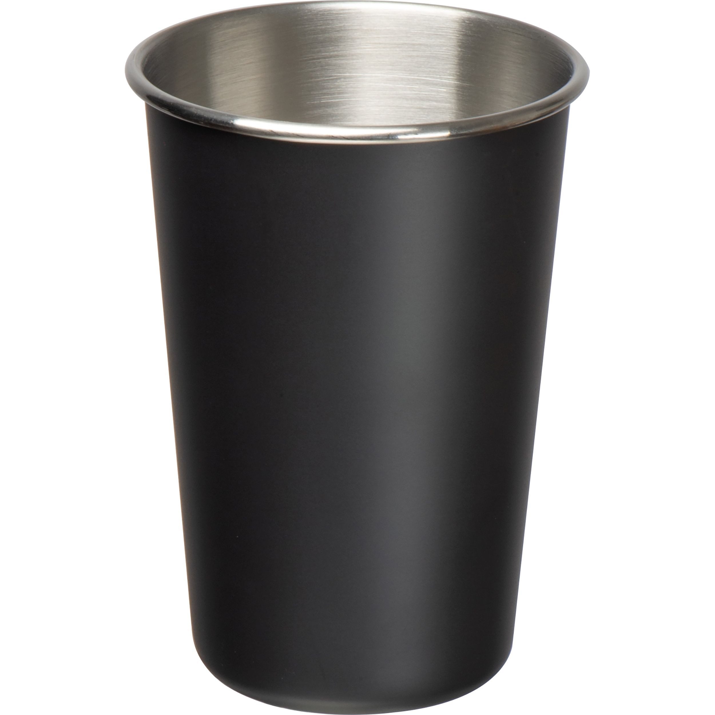 Becher Edelstahlbecher / Trinkbecher / 480ml / Farbe: schwarz