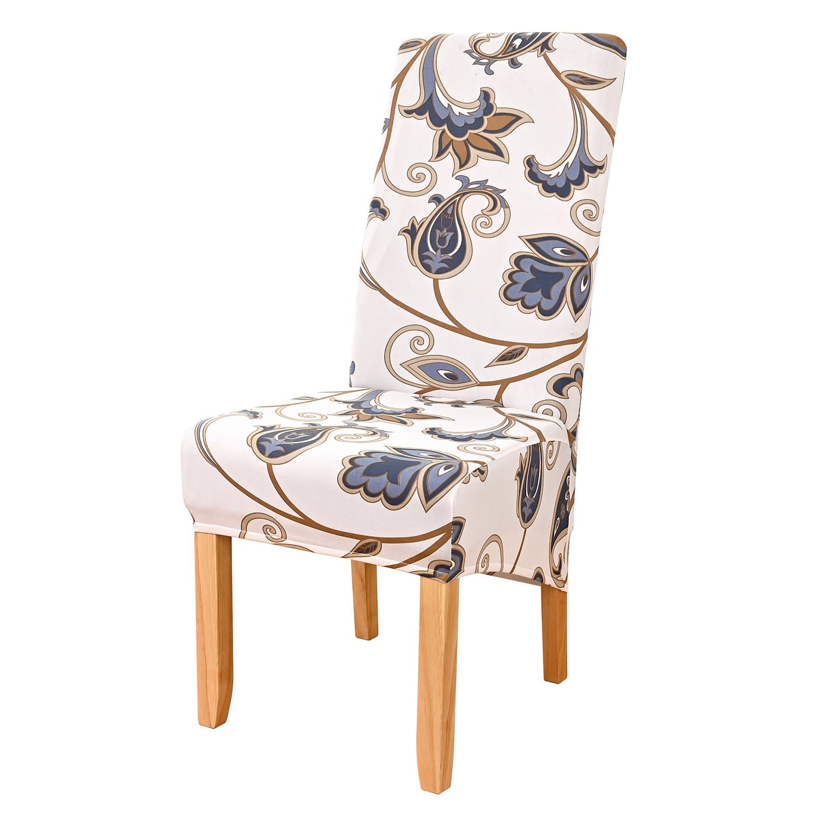 Rosnek Stuhlhusse Extra groß, Floral Geometrisch, Stretch, für Bankett Party Esszimmer