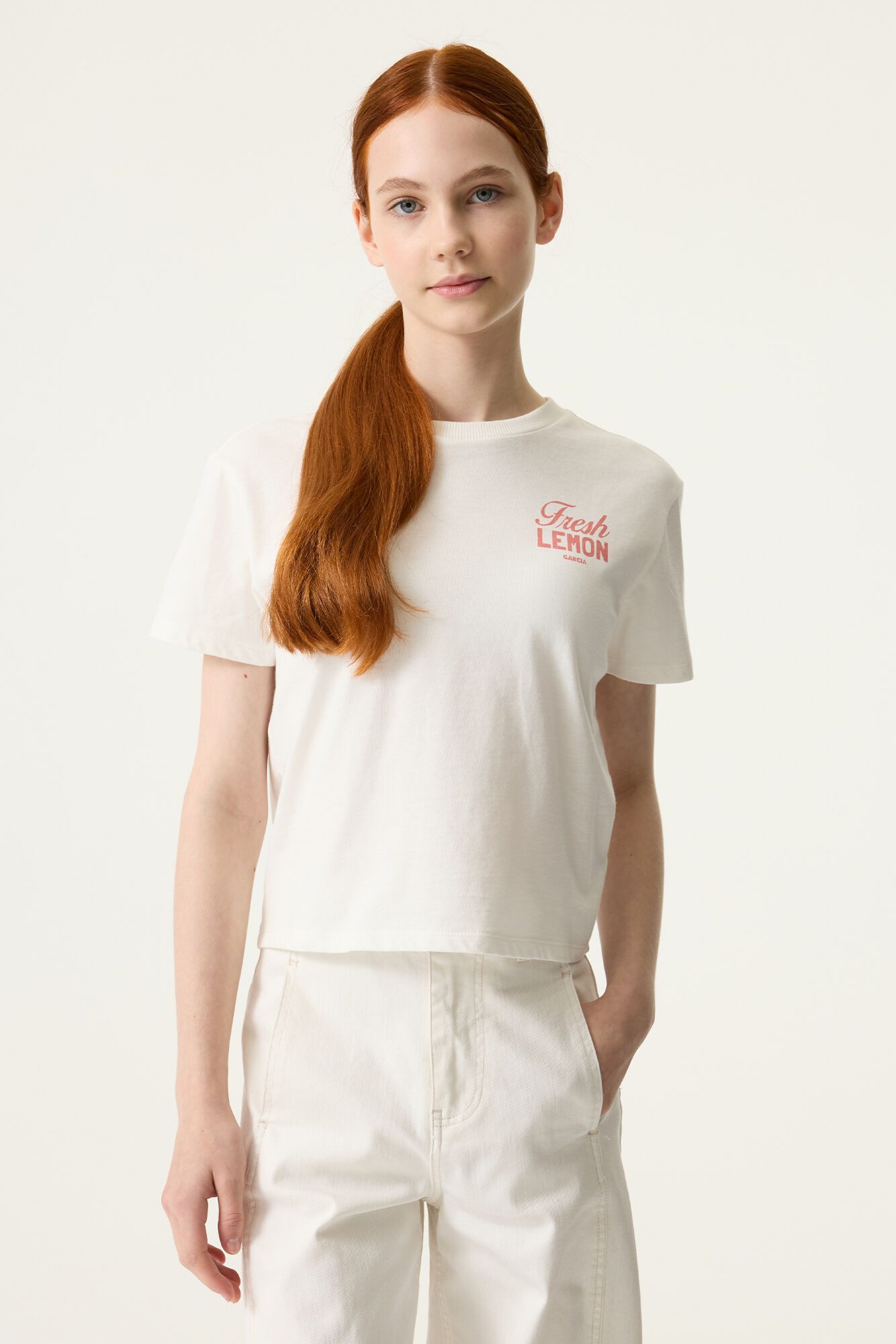 Garcia Rundhalsshirt mit großem Rückenprint