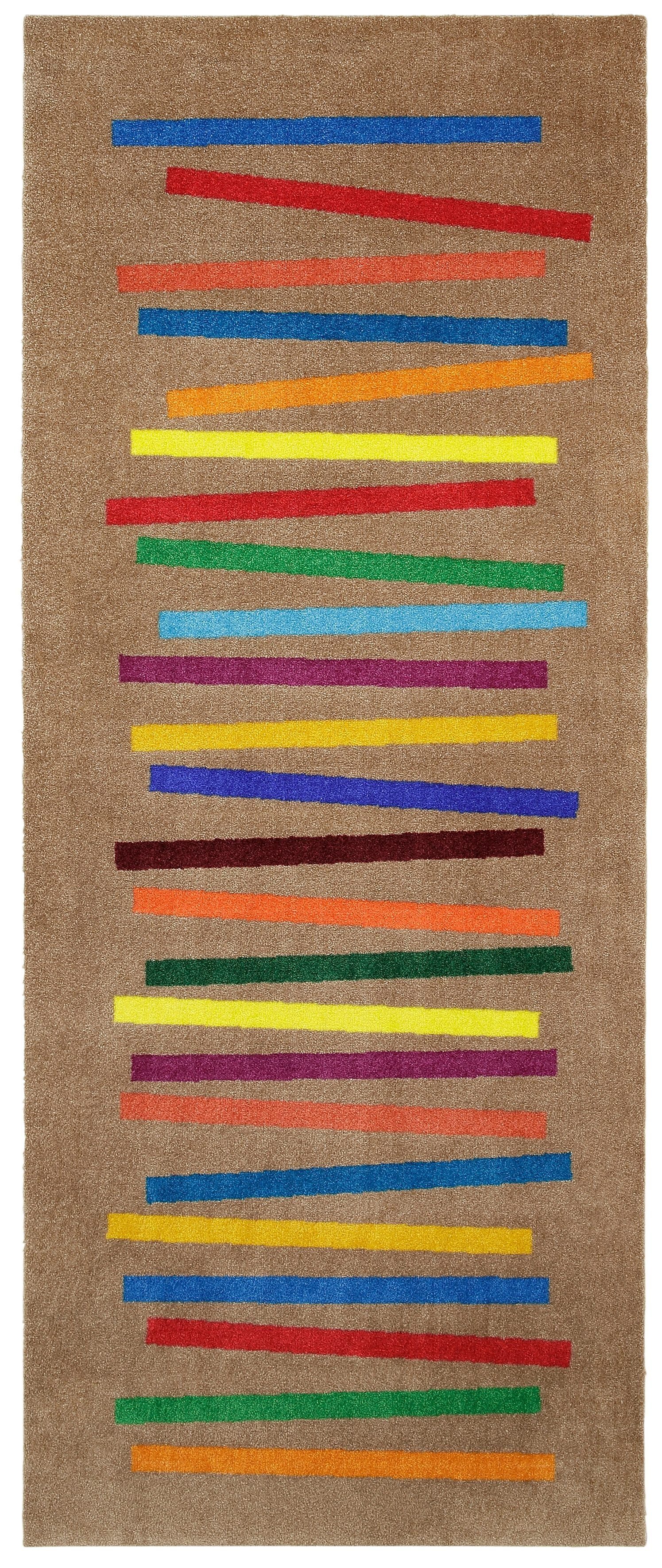 wash+dry by Kleen-Tex Läufer Mixed Stripes, rechteckig, Höhe: 9 mm, Schmutzfangläufer, modernes Streifen Design, rutschhemmend, waschbar