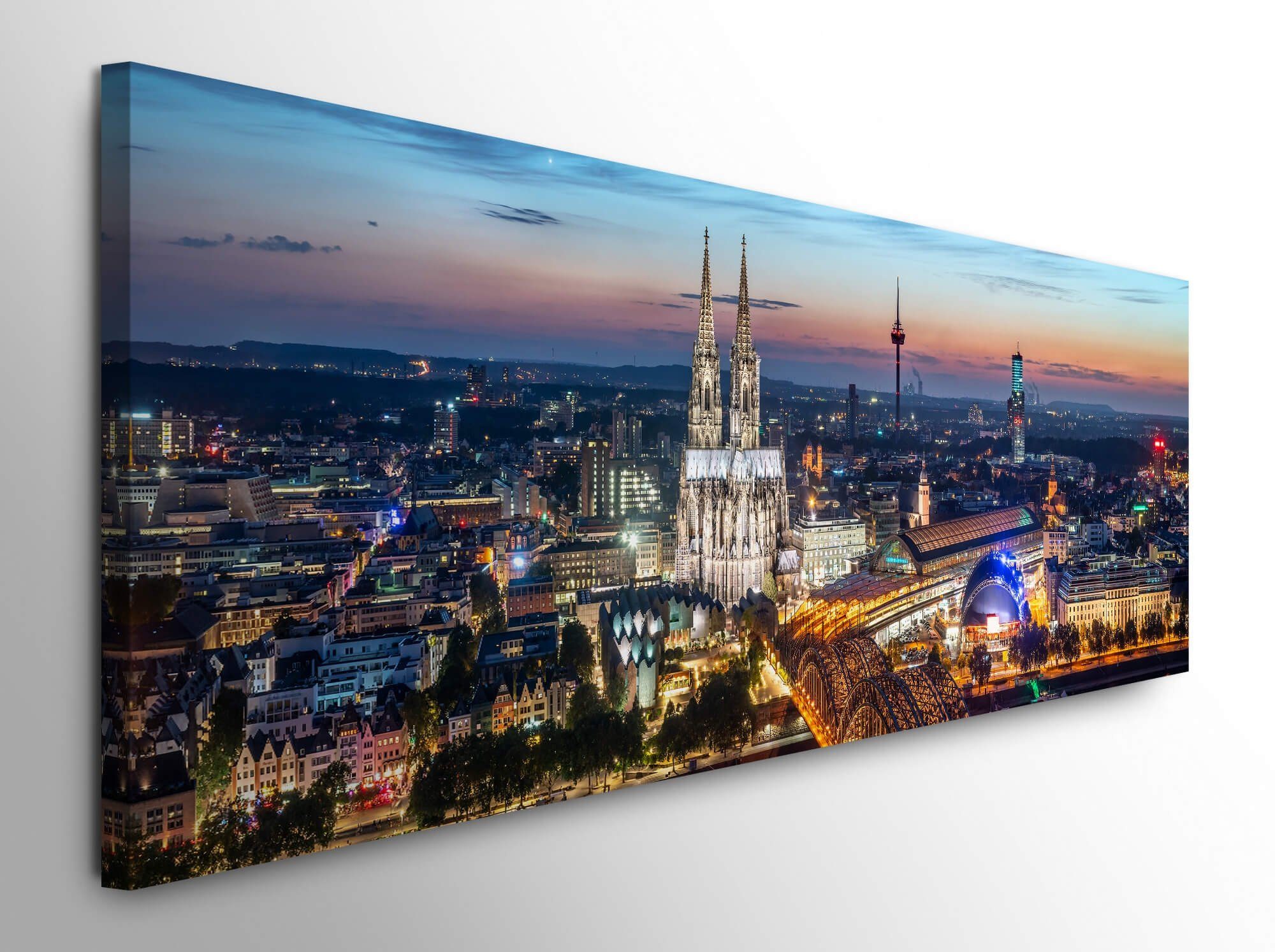 möbel-direkt.de Leinwandbild Bilder XXL Kölner Brücke günstig online kaufen