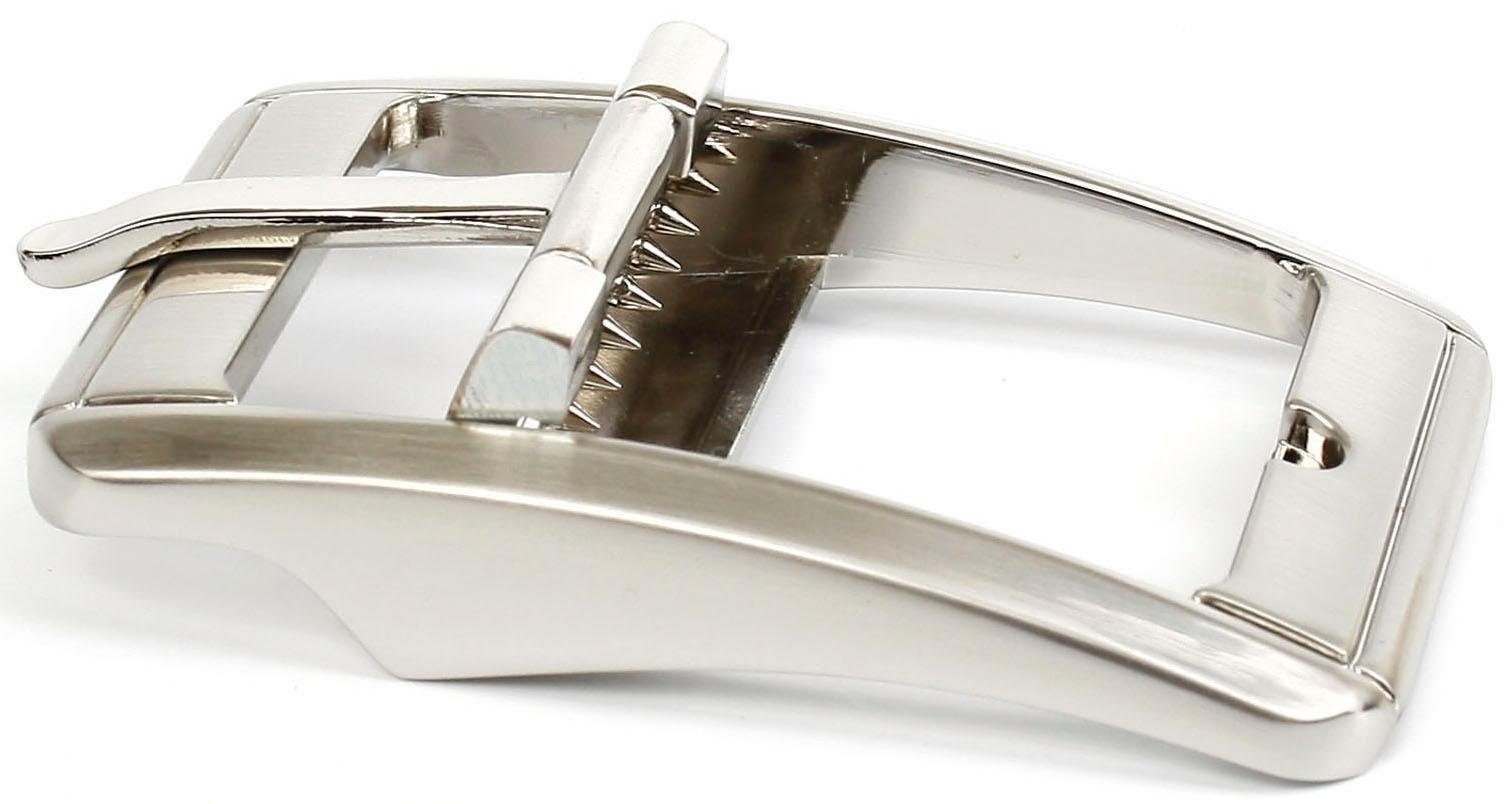 Anthoni Crown Ledergürtel Jeansgürtel mit silberfarbener Schließe günstig online kaufen