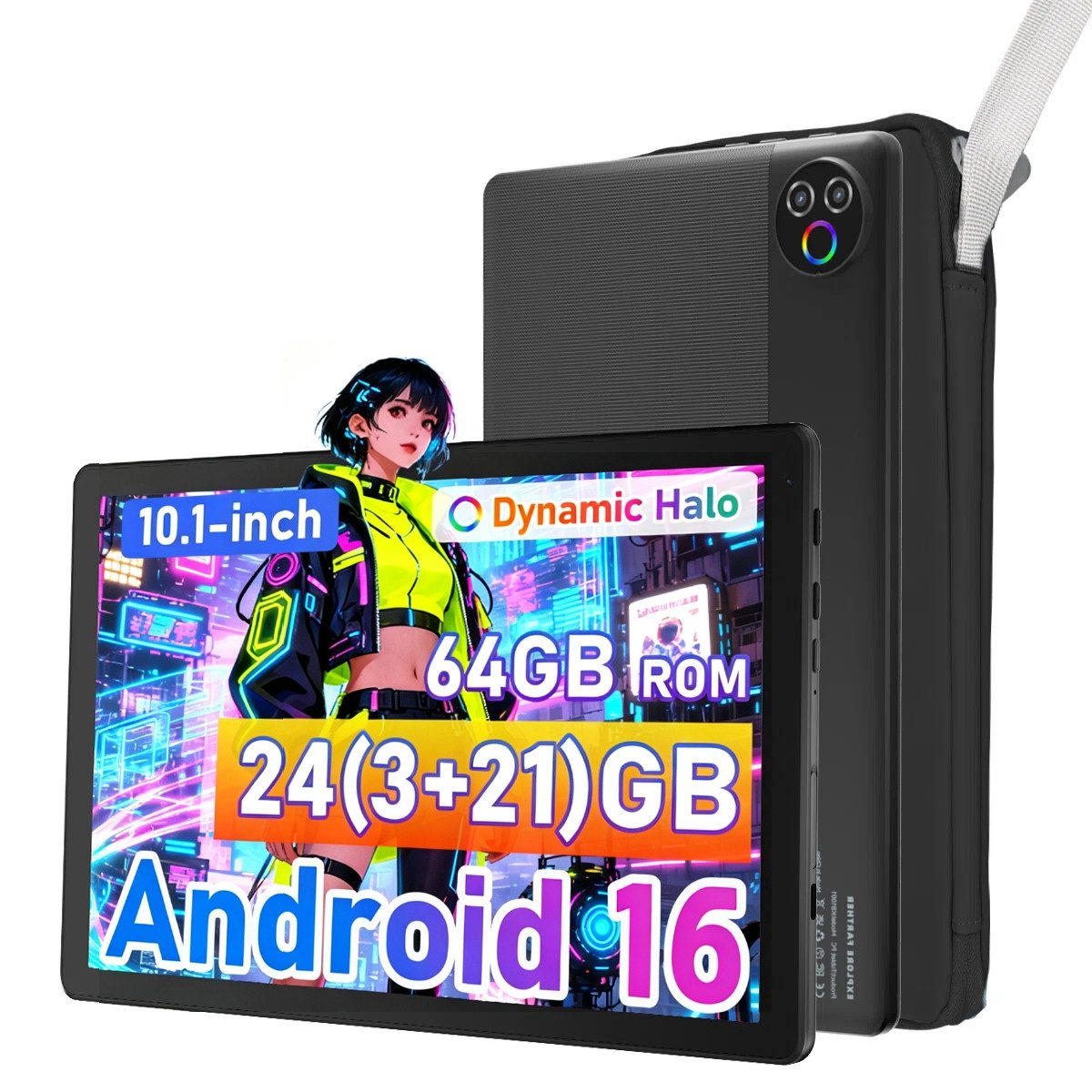 BUFO 10 Zoll 5-Core Android 15/16, 1280x800 IPS HD, 64GB, 5G WiFi Tablet (10", 64 GB, Andorid 16, 2,4G/5G WiFi, Tablet mit Blaulichtfilter, Kindersicherung, Widevine L1)