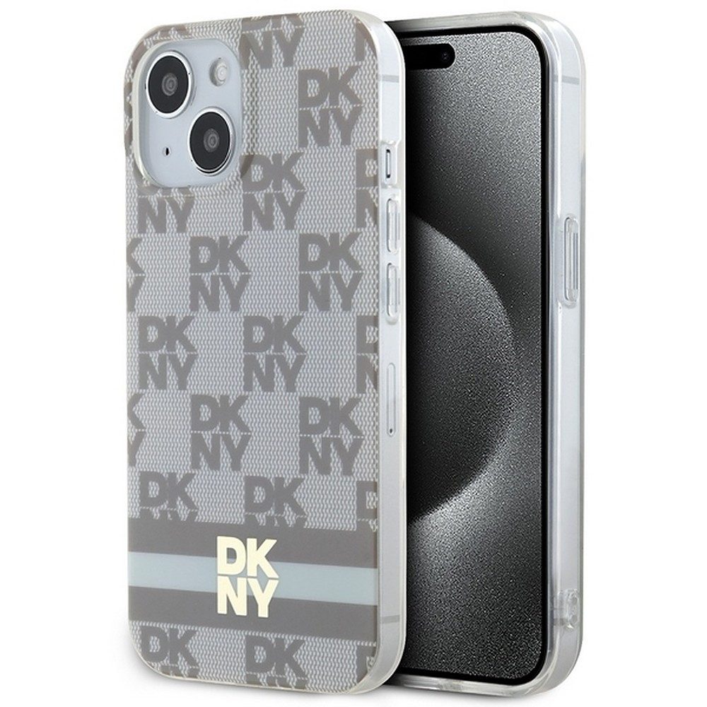 DKNY Handyhülle Monogramm Schutzhülle 6.7, MagSafe-kompatibel, Monogramm-Muster, Hartschale