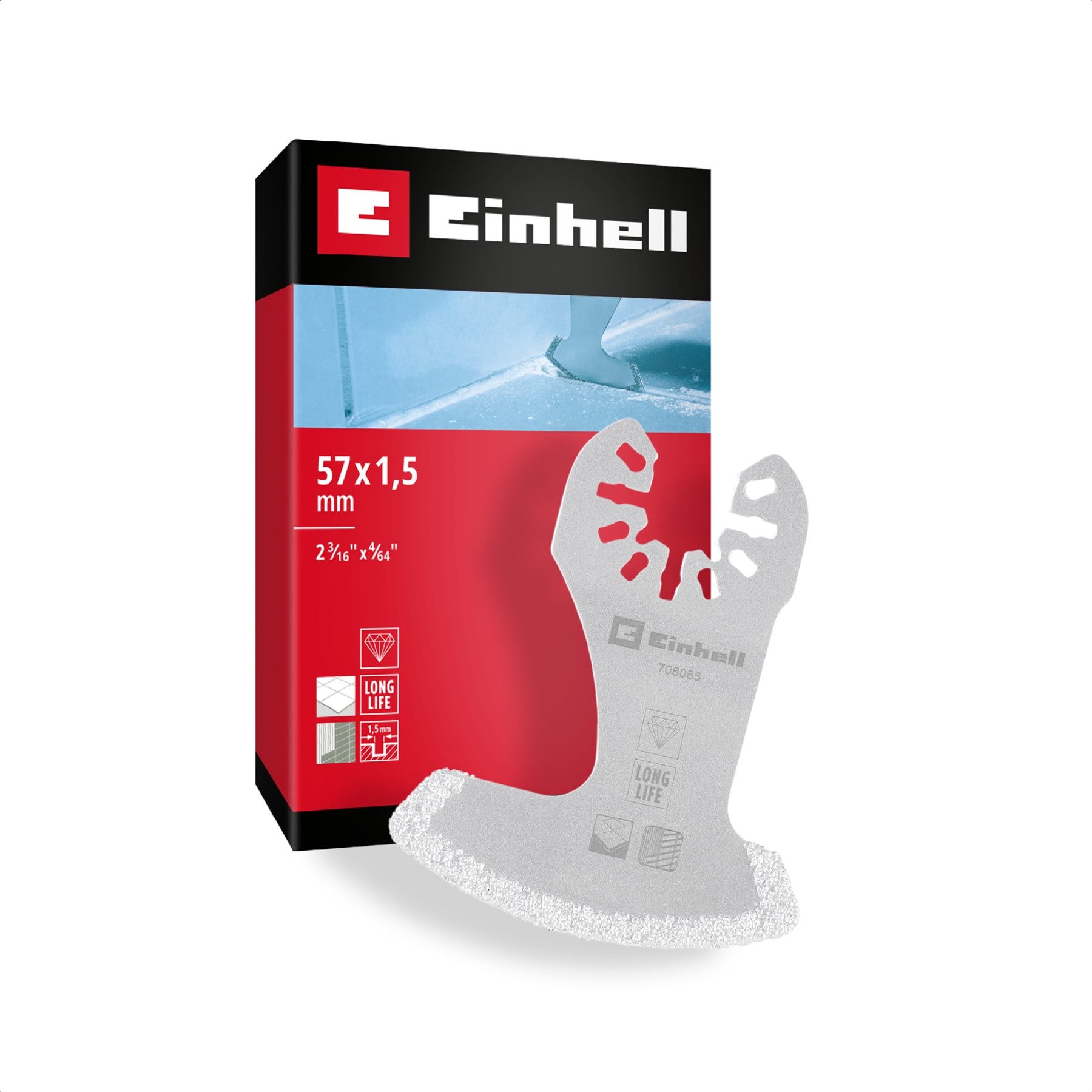 Einhell Fugenschneider-Aufsatz EINHELL Segmentmesser, 504980, 57 mm