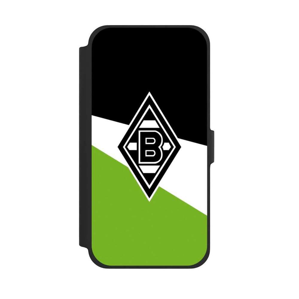 NIVOCASE Handyhülle Borussia Mönchengladbach Gladbach Offizielles Lizenzprodukt, Apple iPhone 13 Pro Max Klapphülle Handyhülle aus Kunst Leder