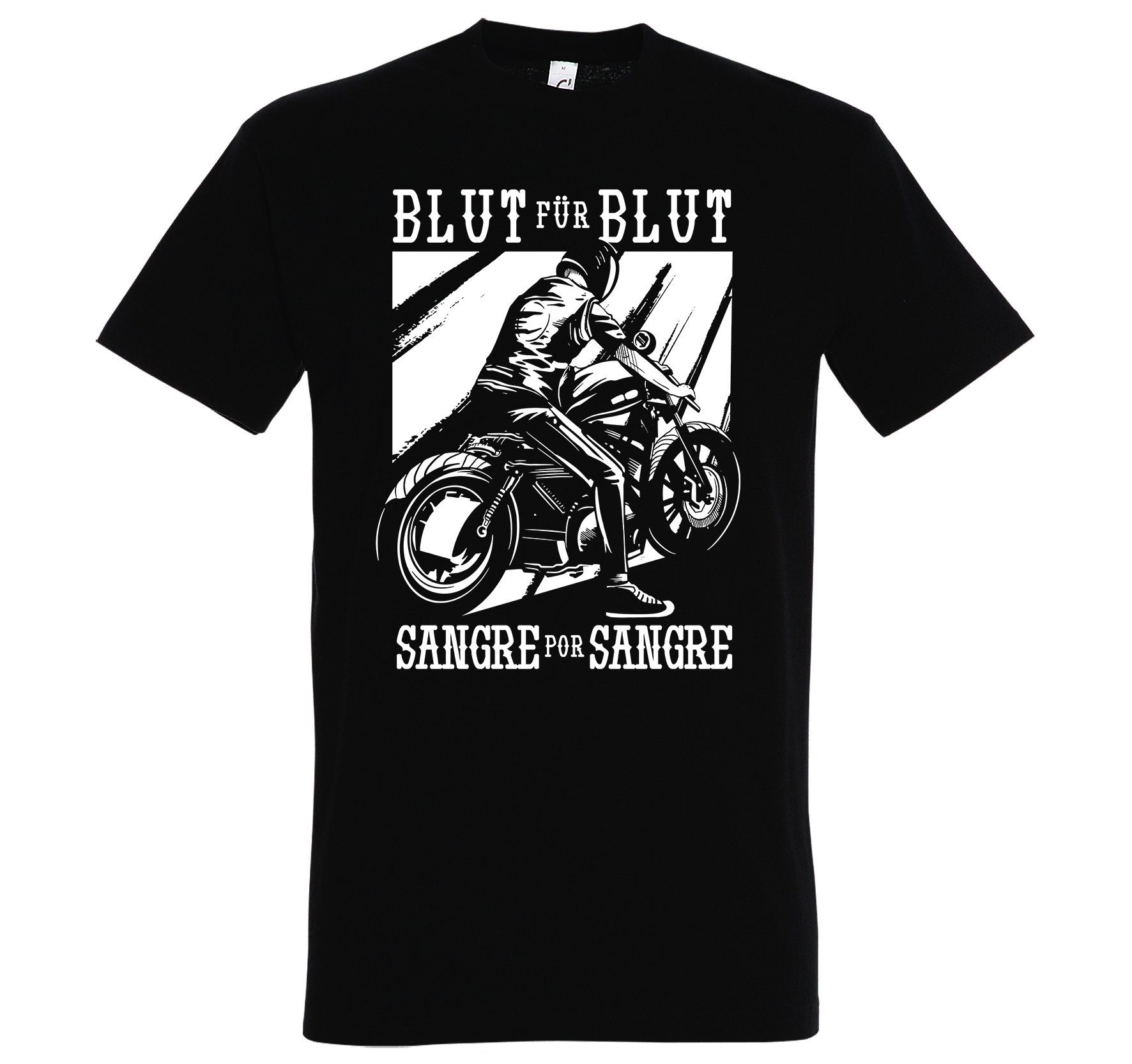 Youth Designz T-Shirt Sangre Por Sangre Herren Shirt mit trendigem Frontprint Schwarz