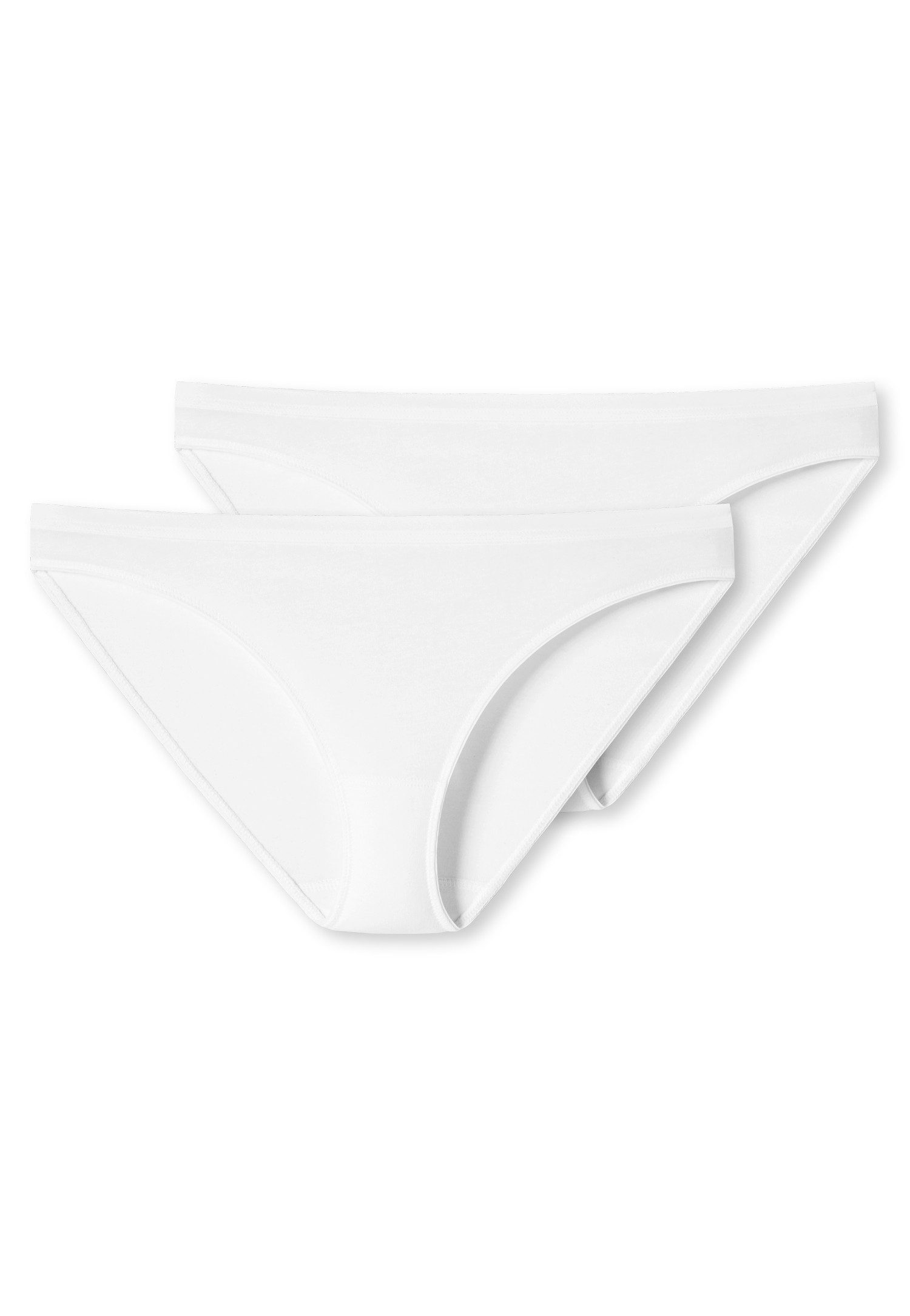 Schiesser Minislip 95/5 (2er Pack) mit flachen Nähten, Baumwollmischung, Single Jersey, weich