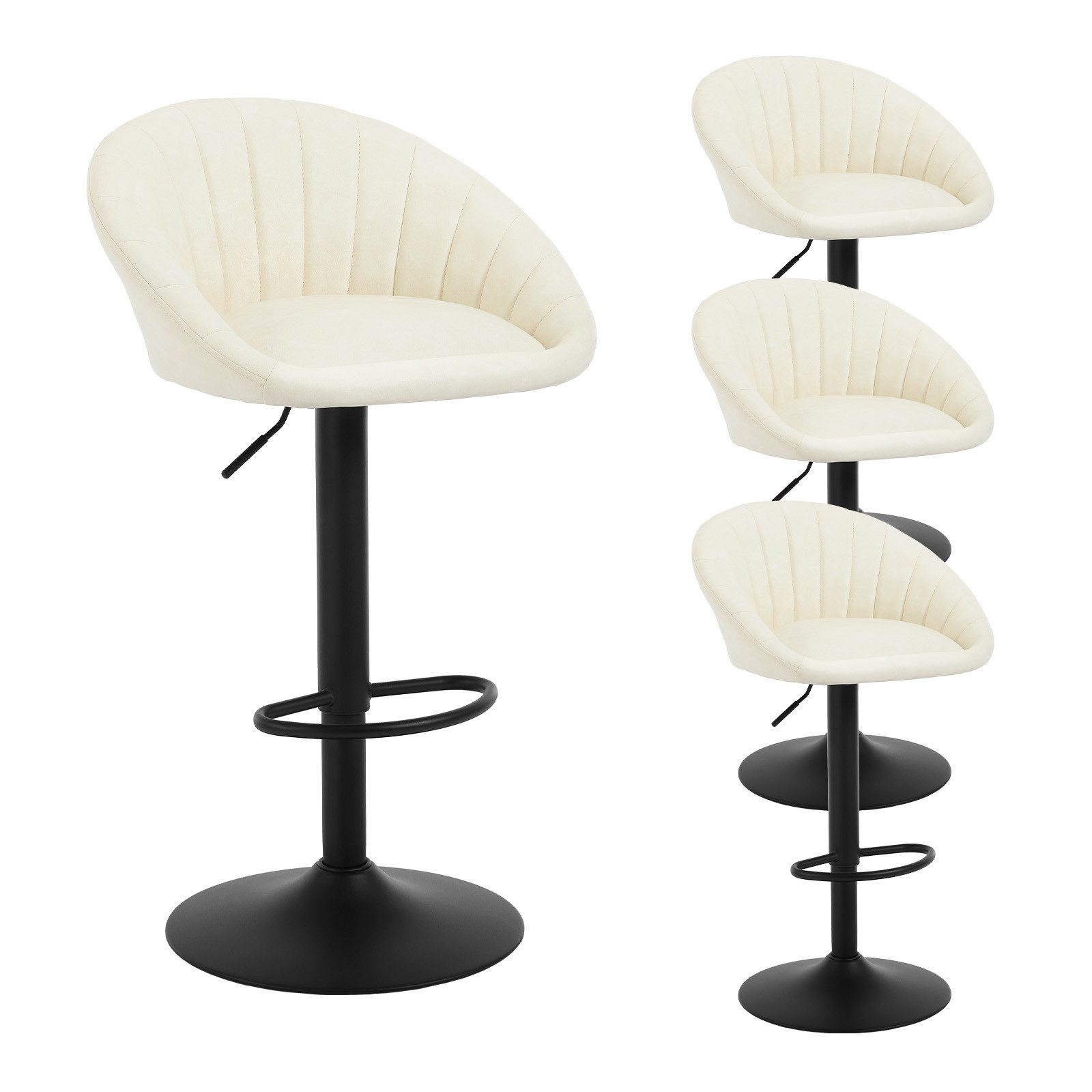 Woltu Barhocker (4 St), küchenhocker höhenverstellbar, günstig online kaufen