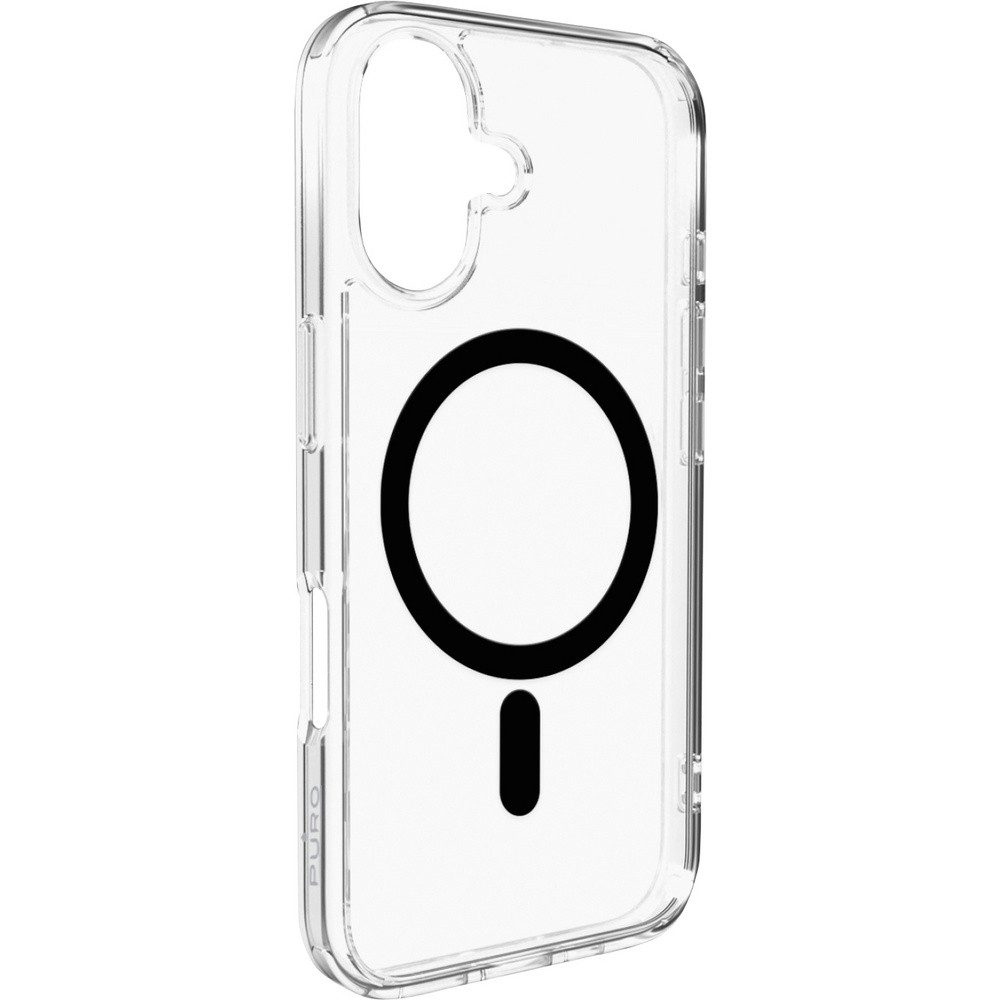 Puro Handyhülle Puro Cover Apple iPhone 17 Transparent, Schwarz MagSafe kompatibel PU