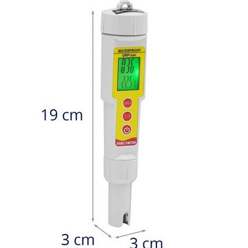 Steinberg Systems pH-Messgerät Redox-Messgerät 0 - 1999 mV ORP-Messgerät Temperatur -50 - 70 °C Pool