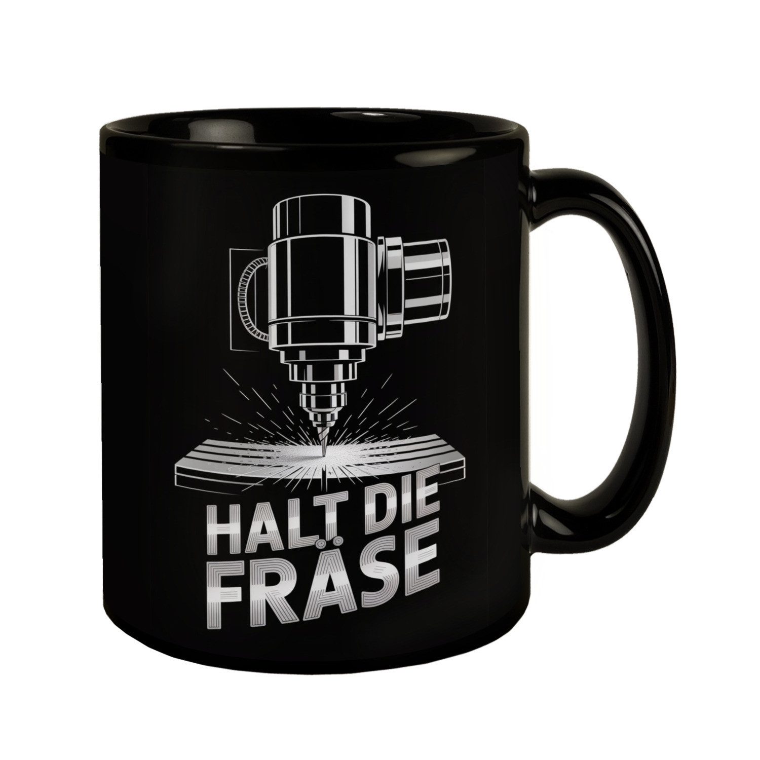 speecheese Tasse Halt die Fräse Tasse für CNC-Fräser