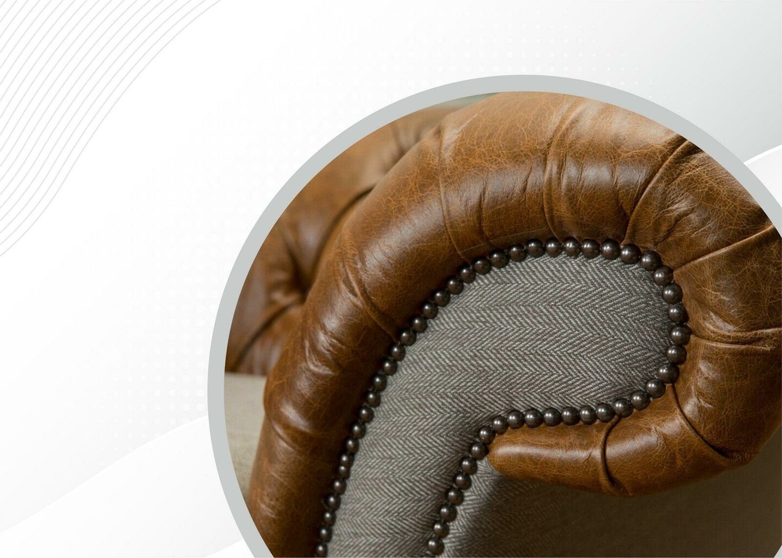 Design Sitzer 1 Sessel, Kunstleder JVmoebel Polster Chesterfield Sofas Luxus Sessel
