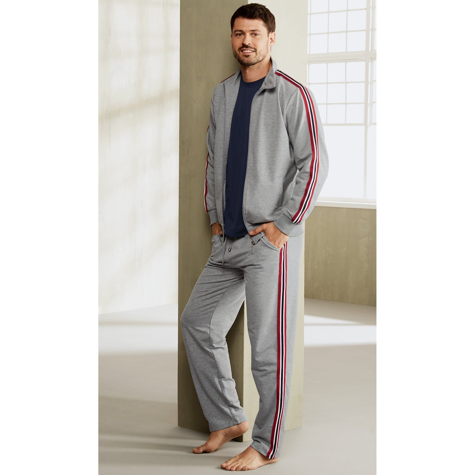 Erwin Müller Jogginghose Herren-Freizeithose, lang Uni