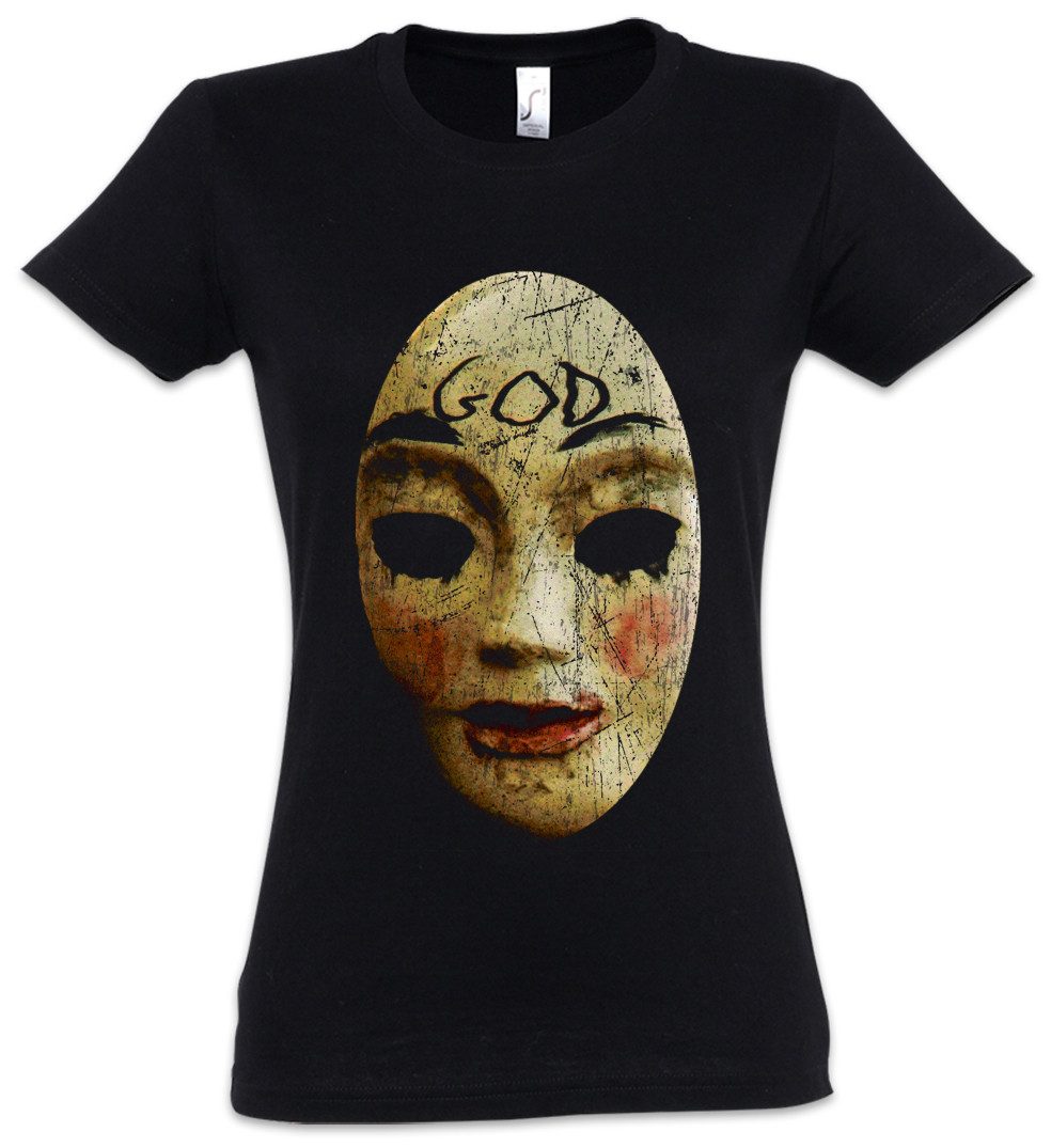 Urban Backwoods Print-Shirt God Mask Damen T-Shirt The Maske Purge God Symbol Zeichen Annual Logo (1-tlg) Sign The New Founding