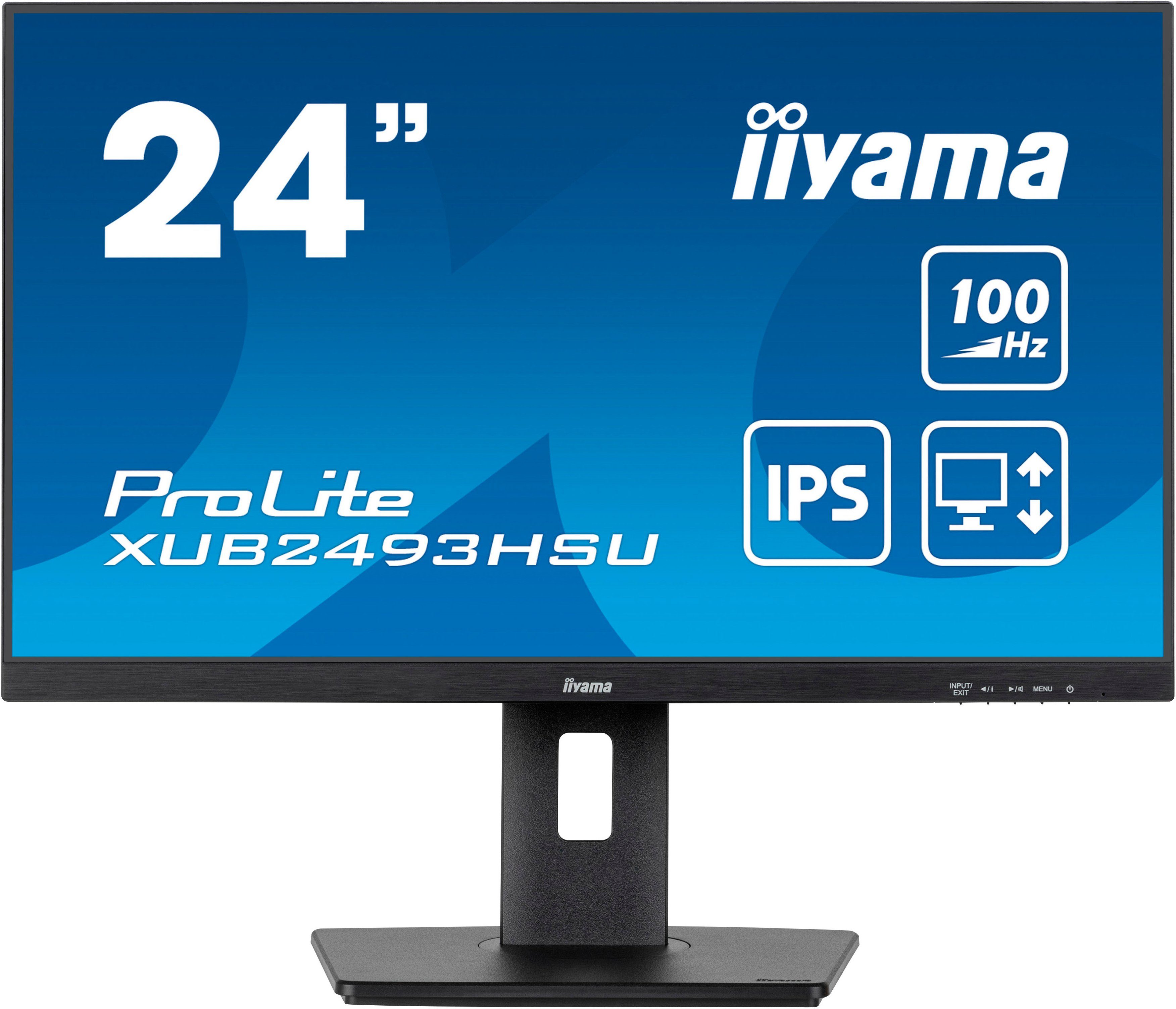 Iiyama XUB2493HSU-B6 LED-Monitor (61 cm/24 ", 1920 x 1080 px, Full HD, 1 ms Reaktionszeit, 100 Hz, IPS)
