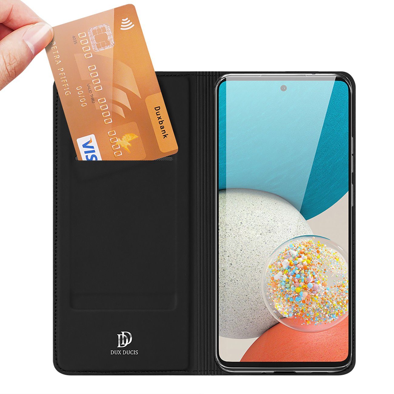 Dux Ducis Handyhülle Buch Tasche Dux Ducis für XIAOMI REDMI NOTE 11 4G 6.43", Kunstleder Schutzhülle Handy Wallet Case Cover mit Kartenfächern, Stan